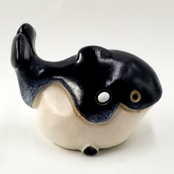 Orca Killer Whale Figurine Paperweight Handcrafted Marine Mammal Animal Decor - Picture 6 of 11